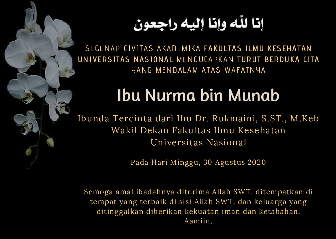 Read more about the article Turut Berduka Cita Atas Wafatnya Ibunda Tercinta dari Ibu Dr. Rukmaini., S.ST., M.Keb