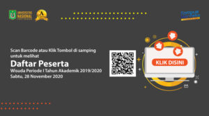 Read more about the article SCAN BARCODE ! CEK DAFTAR PESERTA WISUDA