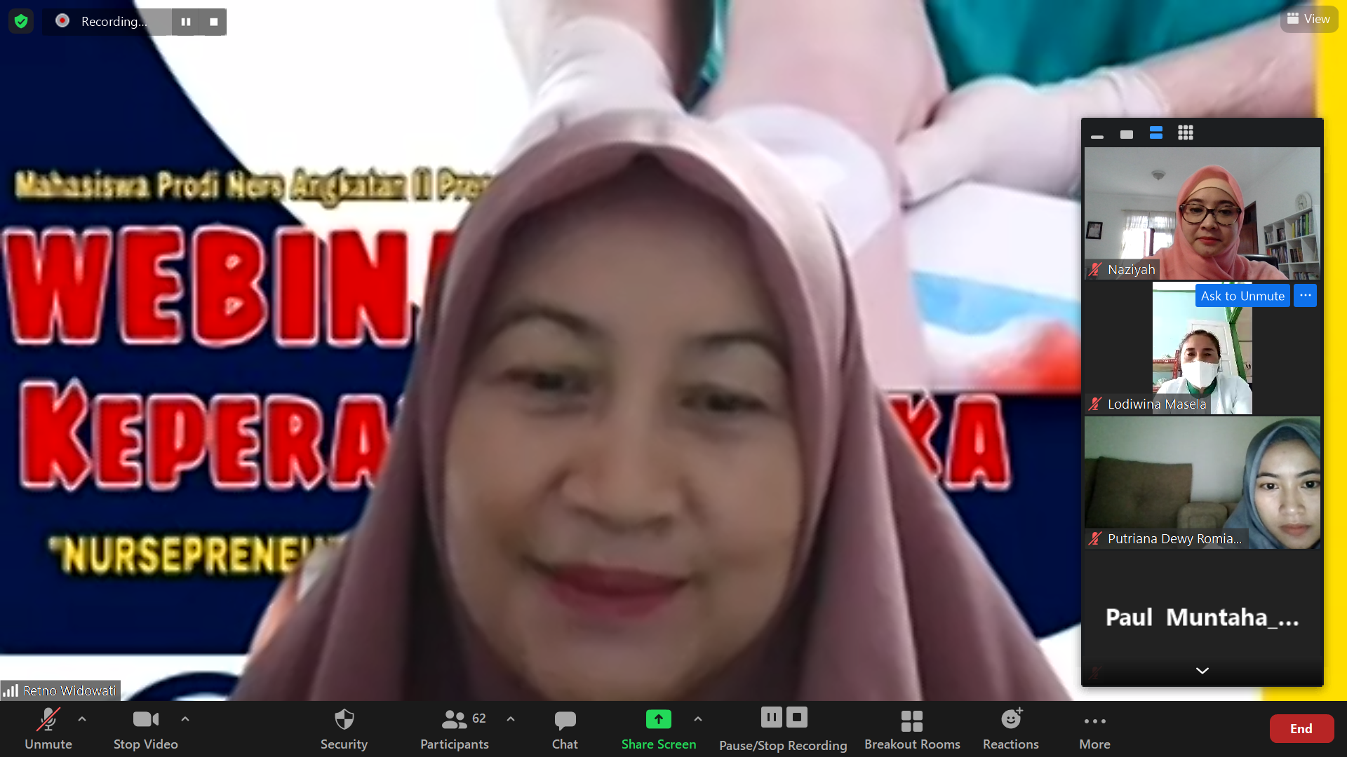 You are currently viewing Mahasiswa Pendidikan Profesi Ners Gelar Webinar Keperawatan Luka