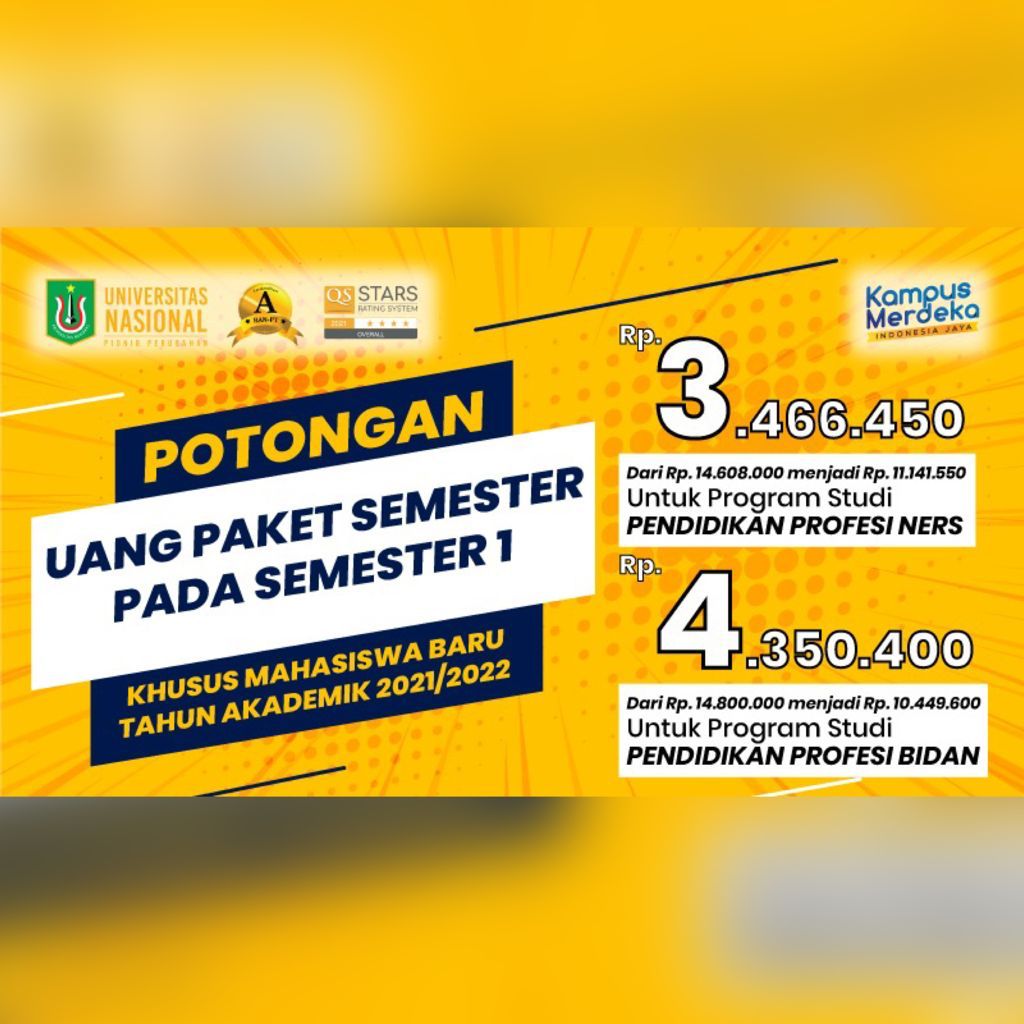 Read more about the article Potongan Paket Semester Untuk Maba Profesi Ners dan Profesi Bidan