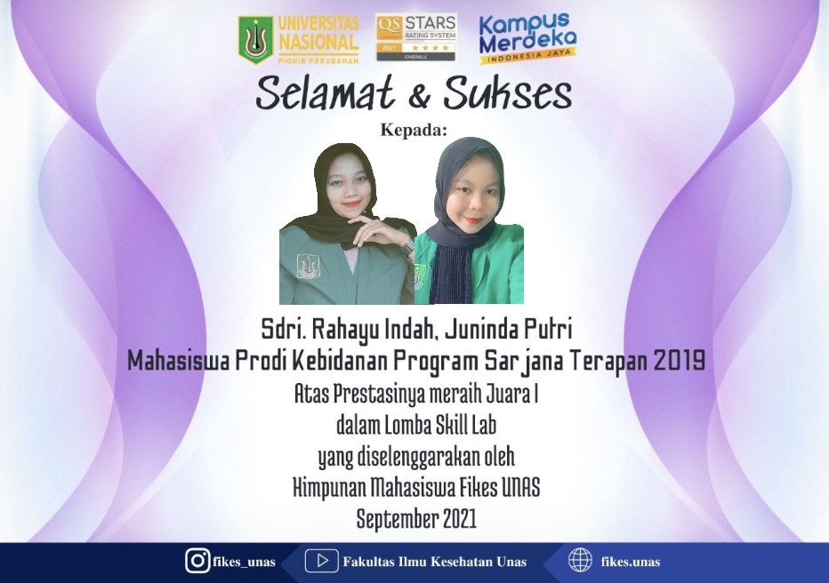 Read more about the article Rahayu dan Juninda, Mahasiswa Kebidanan Juara I Lomba Skill Lab