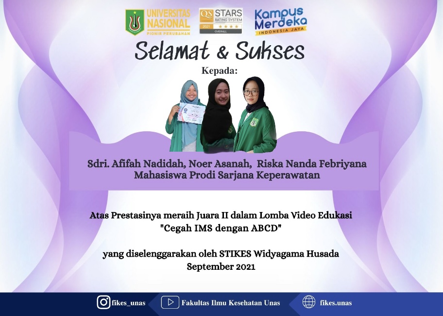 Read more about the article Mahasiswa Keperawatan Raih Juara II dalam Lomba Video Edukasi