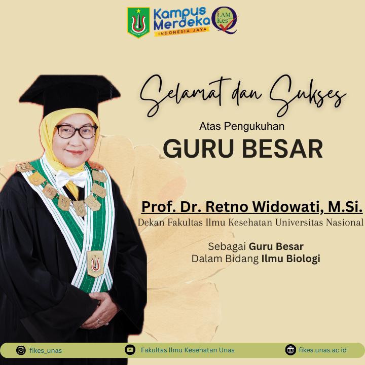 Read more about the article Pengukuhan Guru Besar Dekan Fakultas Ilmu Kesehatan Universitas Nasional