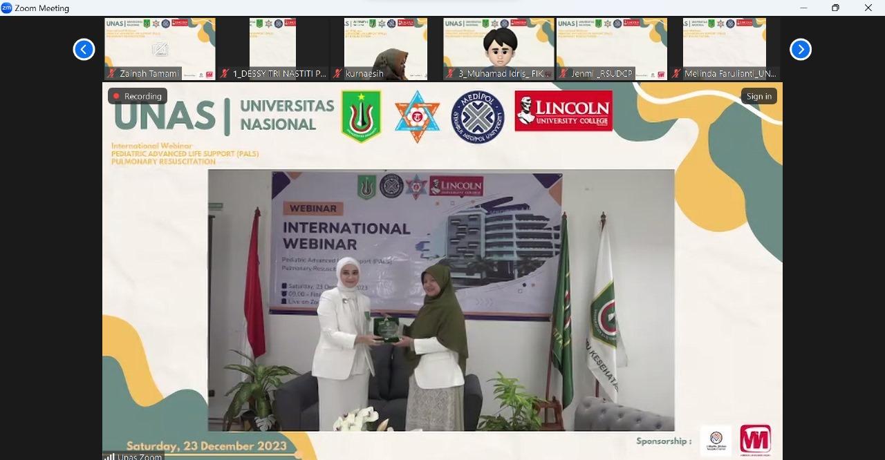 You are currently viewing Mahasiswa Pendidikan Profesi Ners Angkatan VIII Fikes Unas Gelar Webinar Internasional